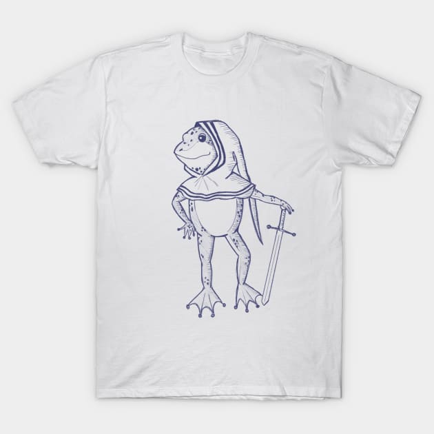 Sketch of a Medieval Frog Vintage style T-Shirt by MariOyama